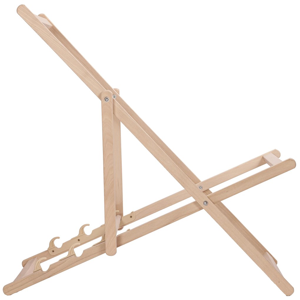 ATMOWOOD Drevené záhradné ležadlo šedé