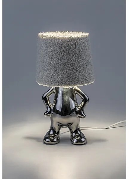 Rabalux 74216 - Stolná lampa SMURFY 1xE14/40W/230V lesklý chróm