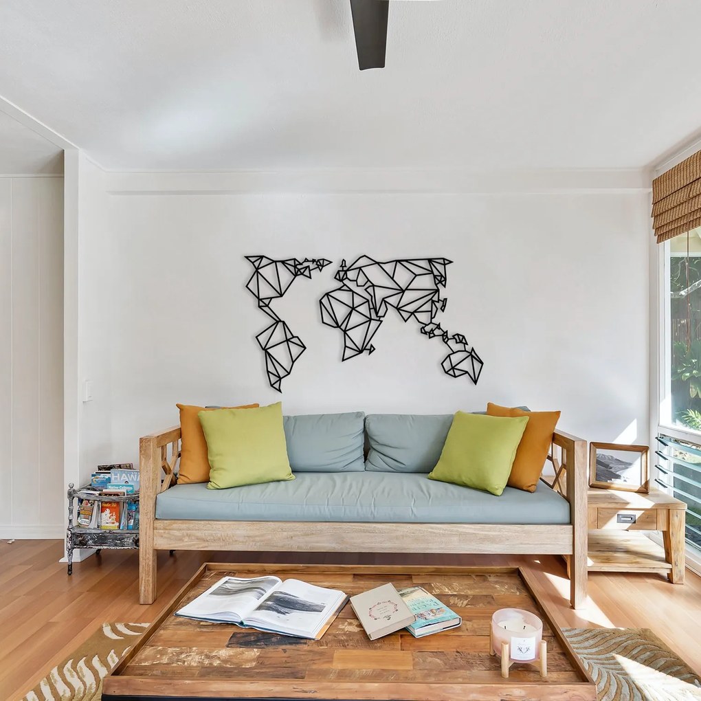 World Map Metal Decor 4