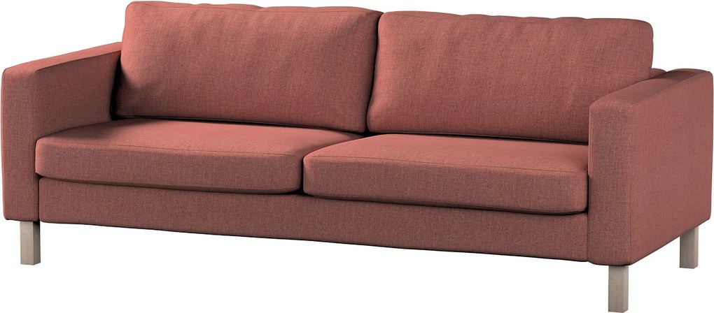 Poťah na sedačku Karlstad (nerozkladací, 3-miestny, krátky) farba produktu hnedá látka zapletaná