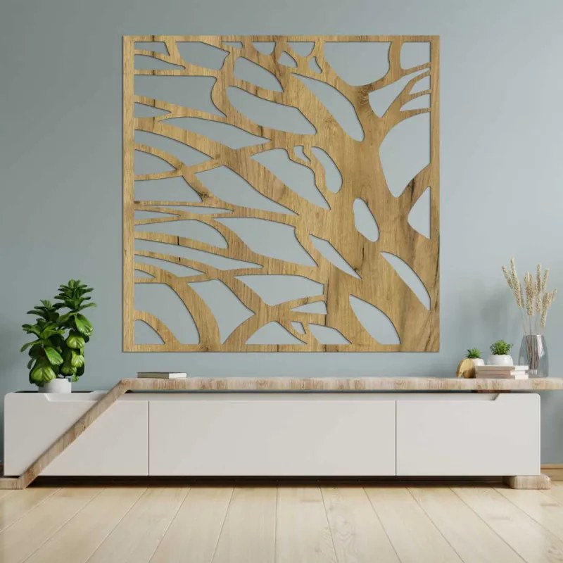 Drevený obraz Strom konáre – moderná nástenná dekorácia z dreva | SENTOP HDF0283