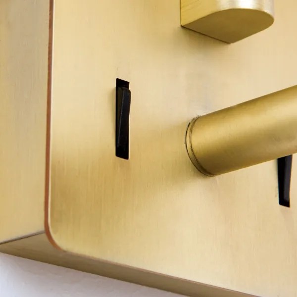 Orion WA 2-1469/1- LED Nástenná lampa CARLTON 1xE27/40W/230V + LED/3W biela/zlatá