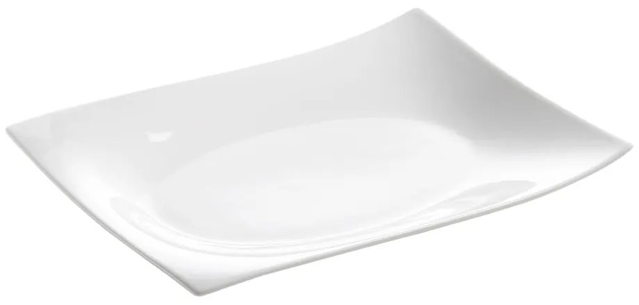 Biely porcelánový servírovací tanier 22x30 cm Motion – Maxwell & Williams