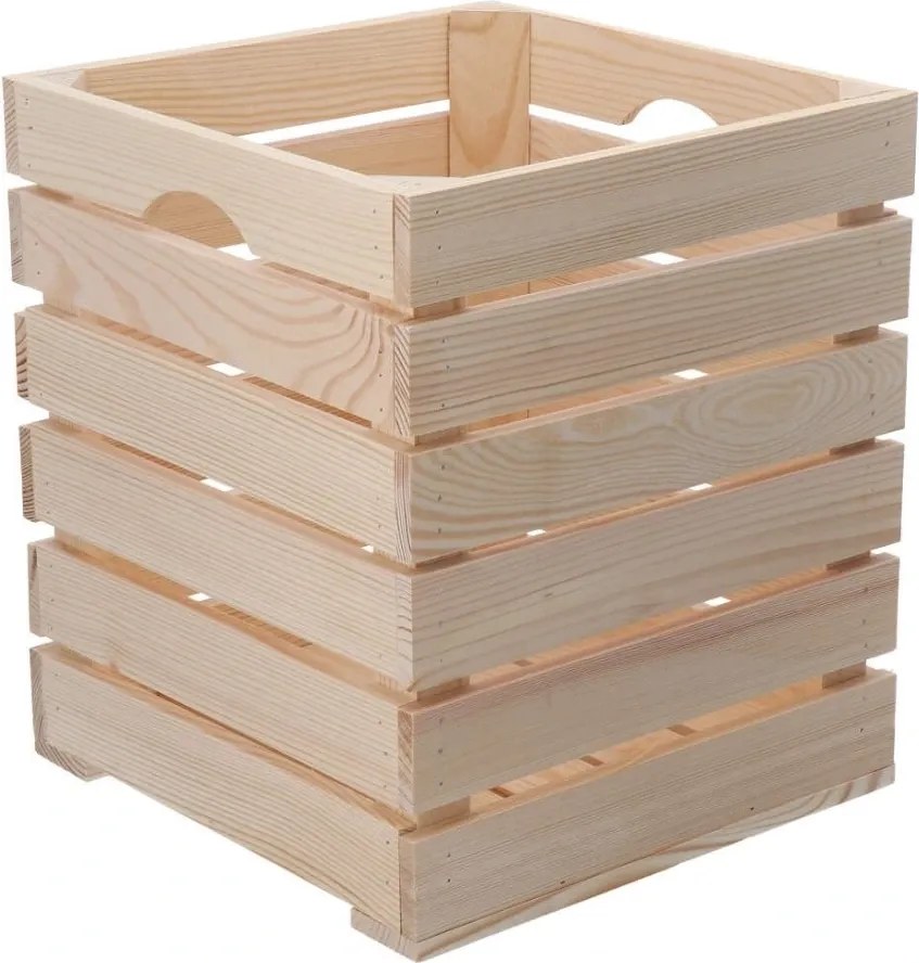 ČistéDrevo Drevená debnička 30x30x35 cm