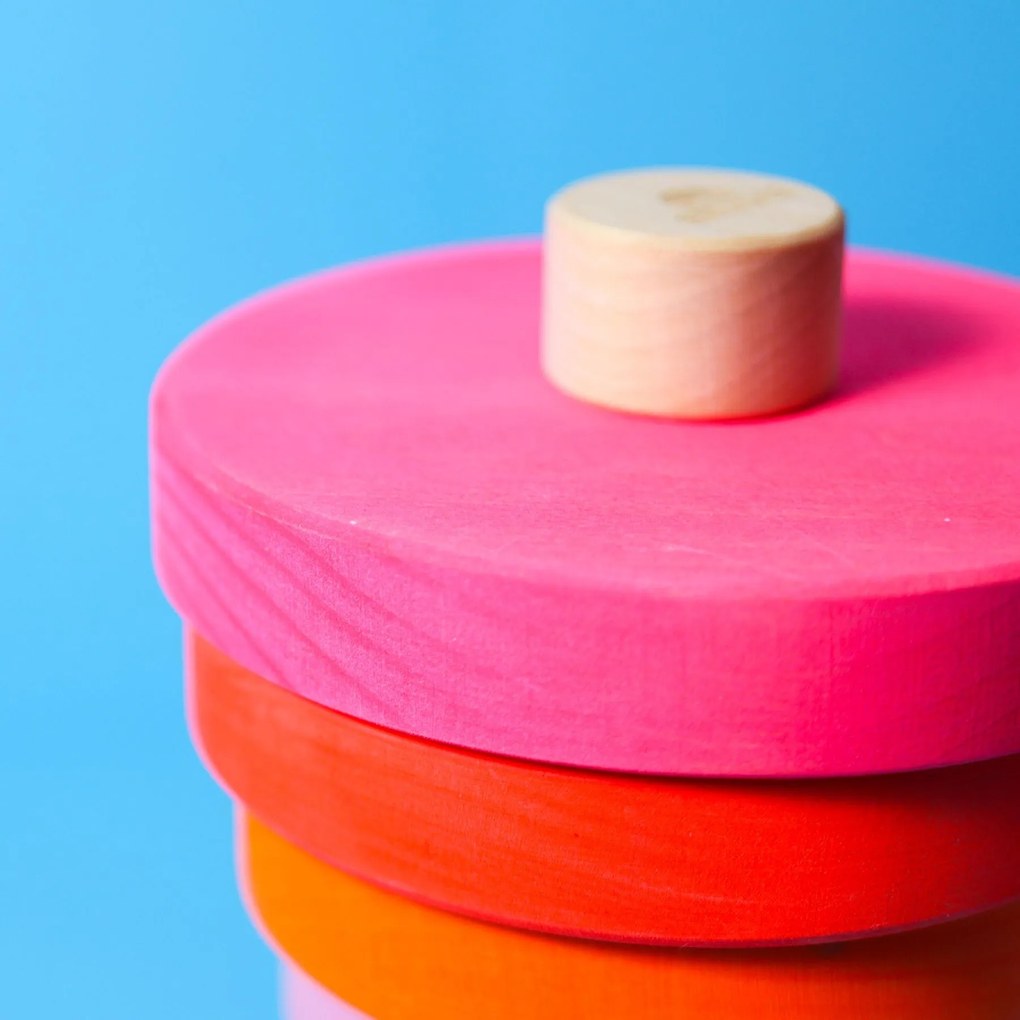 Grimm's - Kónická stohovacia veža - neónovo ružová