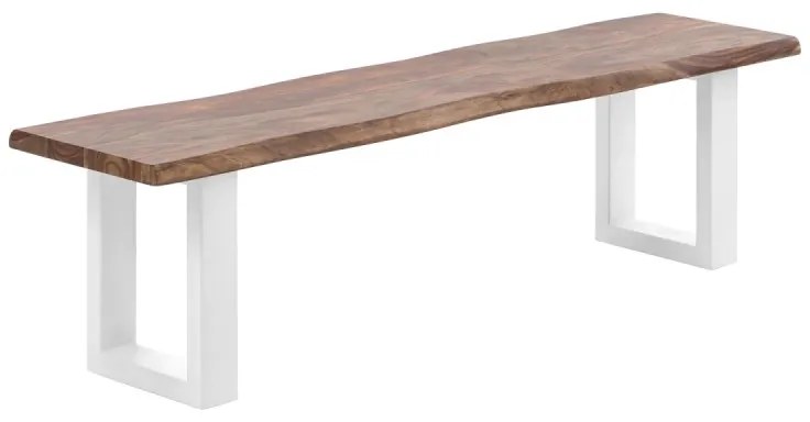 furniture-nabytek.cz - Masívna lavička Bullwer z palisandrového dreva, lakovaná, hnedá – 190×40 cm