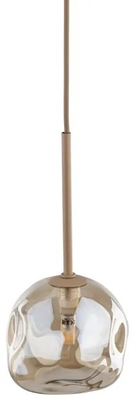 Luster na lanku LAVA 1xG9/8W/230V béžová/dymová béžová