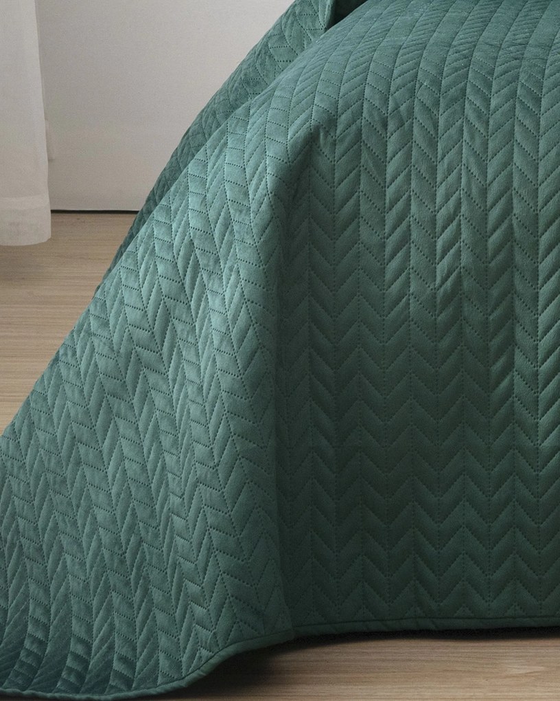 Zamatový prehoz Silky Touch 220x240cm green