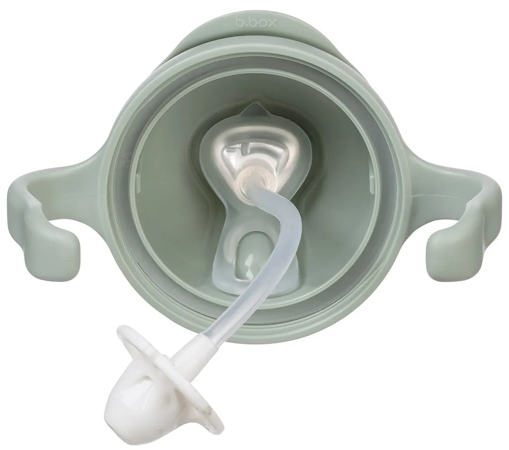 Hrnček so slamkou - zelený 240 ml