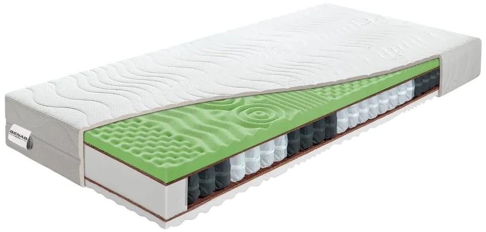 Tvrdý/stredne tvrdý pružinový obojstranný matrac 140x200 cm Visco Sleep – BENAB