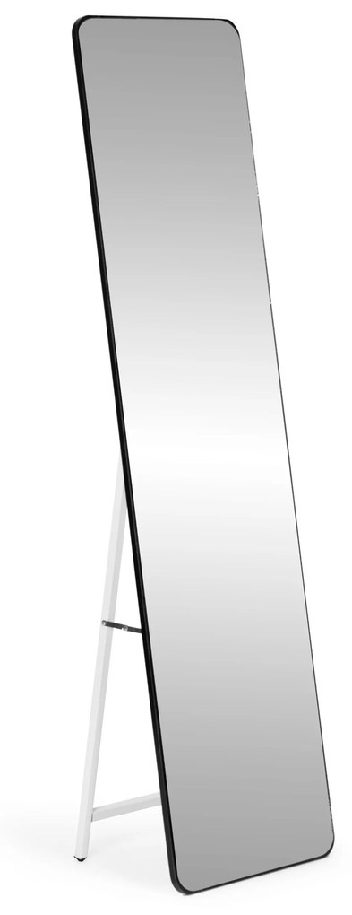 ModernHome Veľké stojace zrkadlo s úzkym rámom 148 cm