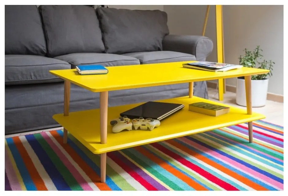 Biely konferenčný stolík so zníženou spodnou doskou Ragaba KORO