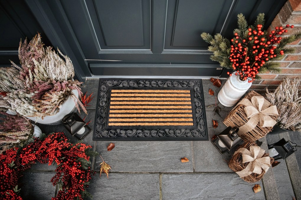 Rohožka Panama 105936 - na von aj na doma, 45x75, hnedá, chodba / predsieň, Hanse Home