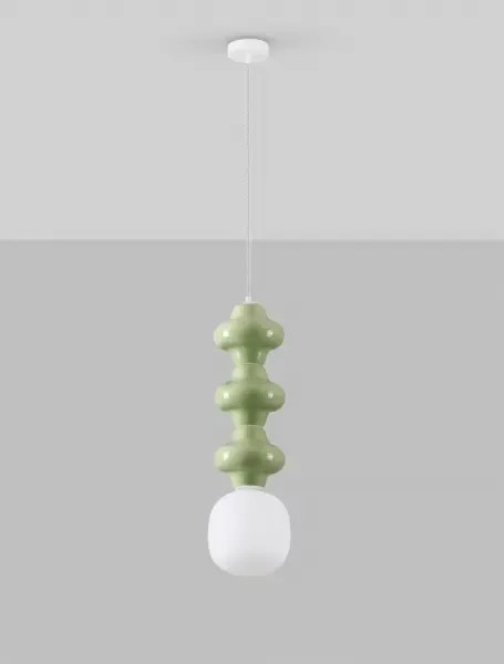 LED zeleno-biele moderné svietidlo Clio 3