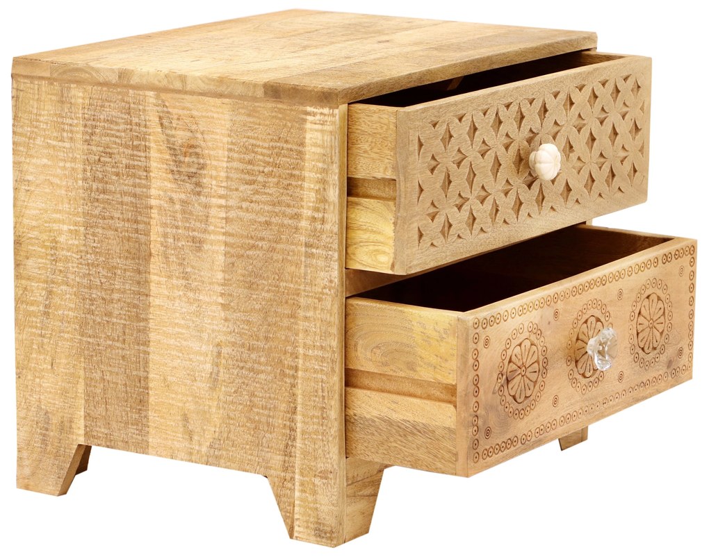 furniture-nabytek.cz - Drevený nočný stolík z manga 45x50x40