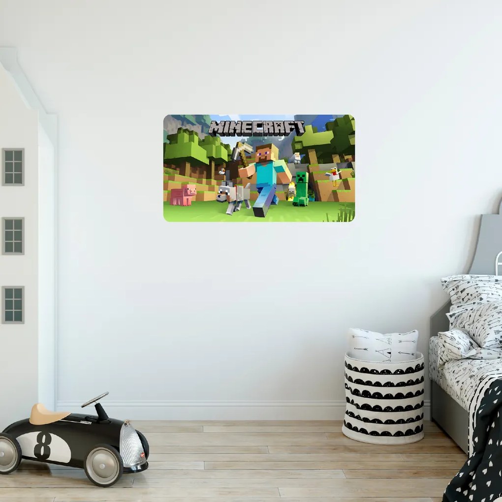 Minecraft - textilná nálepka na stenu Veľkosť: 40 cm