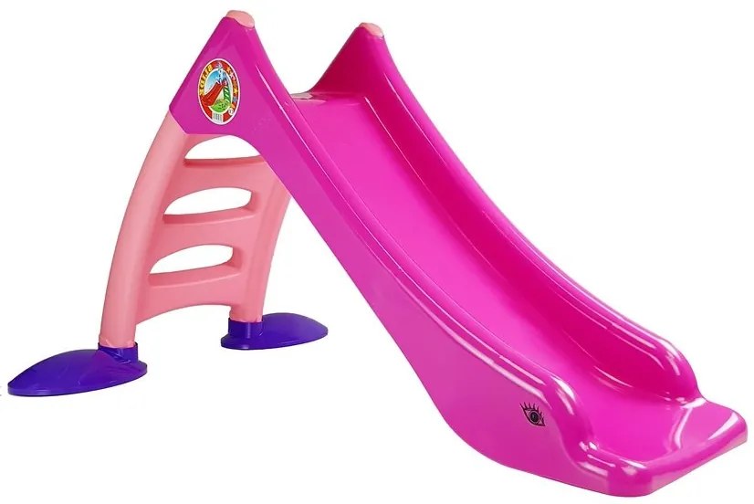 LEAN TOYS Záhradná šmýkačka pre deti 424 ružovo-fialová