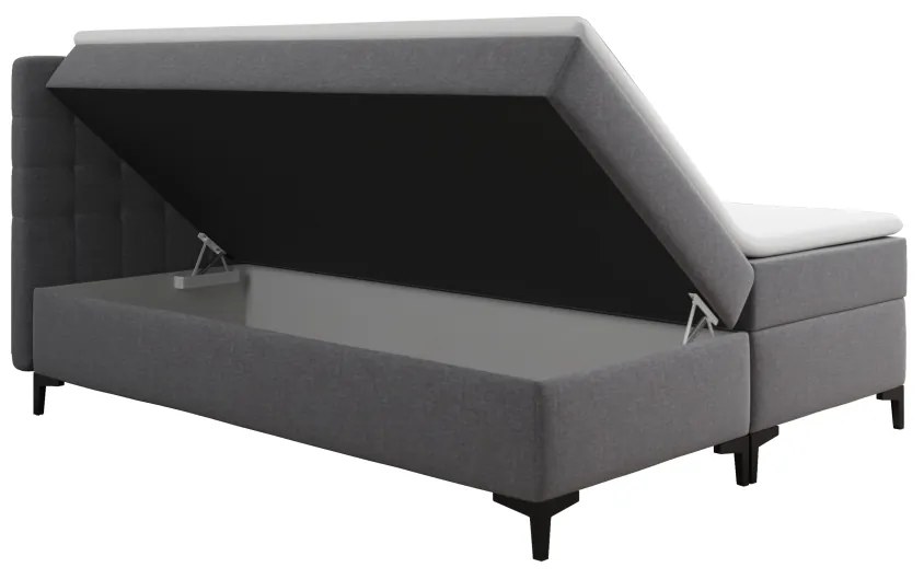 Čalúnená posteľ boxspring CHANTAL + topper, 180x200, soft 11