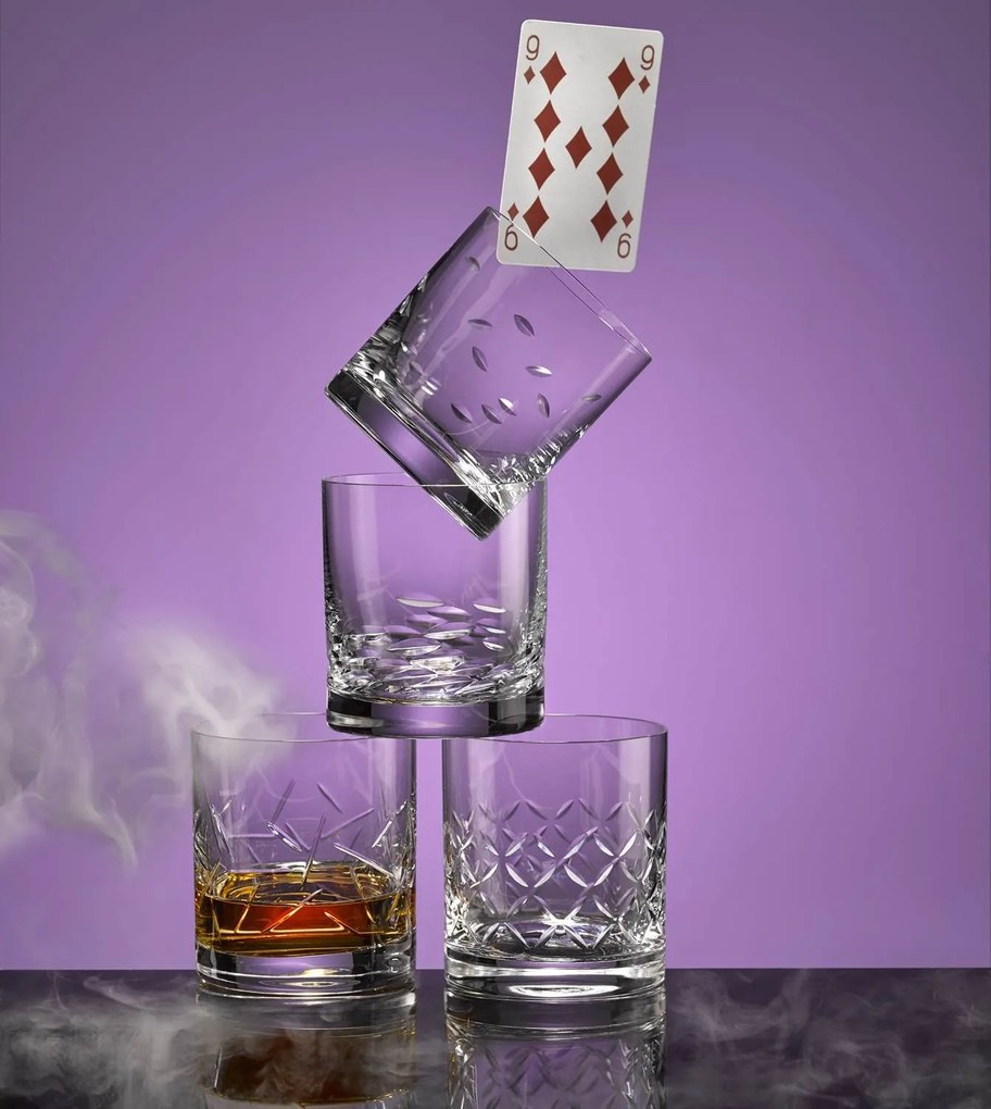 Crystalex poháre Matte Zig 280 ml 4 ks
