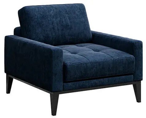 Kreslo musso tufted modré MUZZA