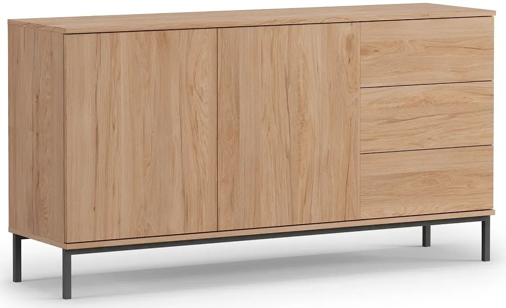 Moderná komoda Querty - rockford hickory