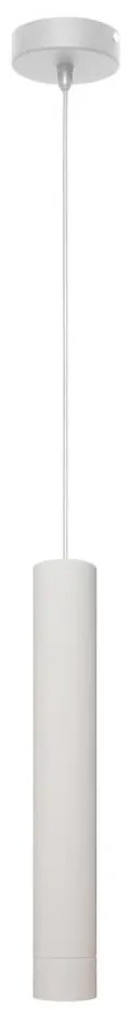 LED Luster na lanku TUBA 1xGU10/4,8W/230V biela