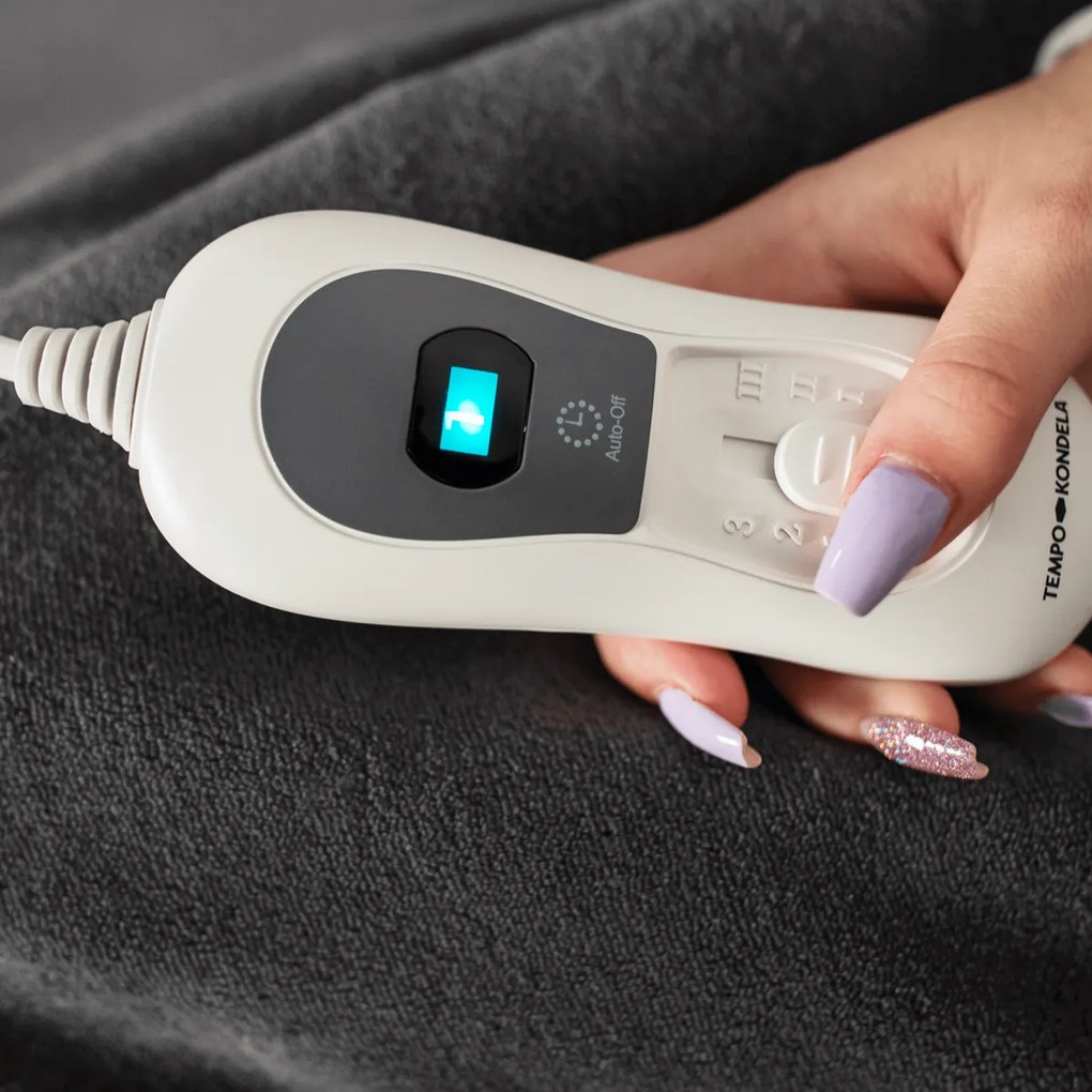 Elektrická vyhrievacia deka MEDISA, tmavosivá