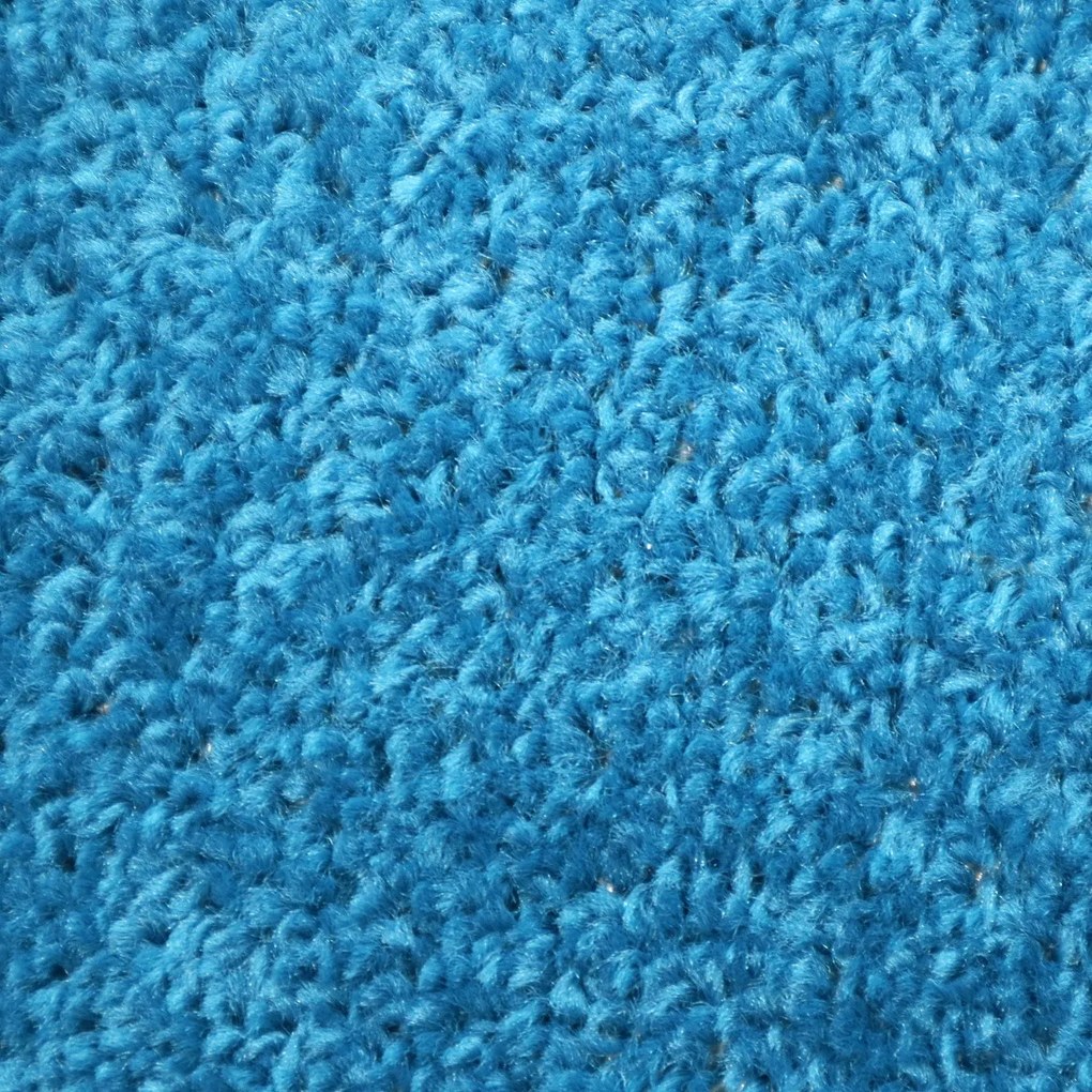 AladinWorld Expres, Kusový koberec Eton tyrkys kruh, 200x200 (priemer) kruh, modrá, obývacia izba