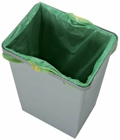 Elletipi Plastový kôš s rukoväťami 12 l, sivá , 12 l
