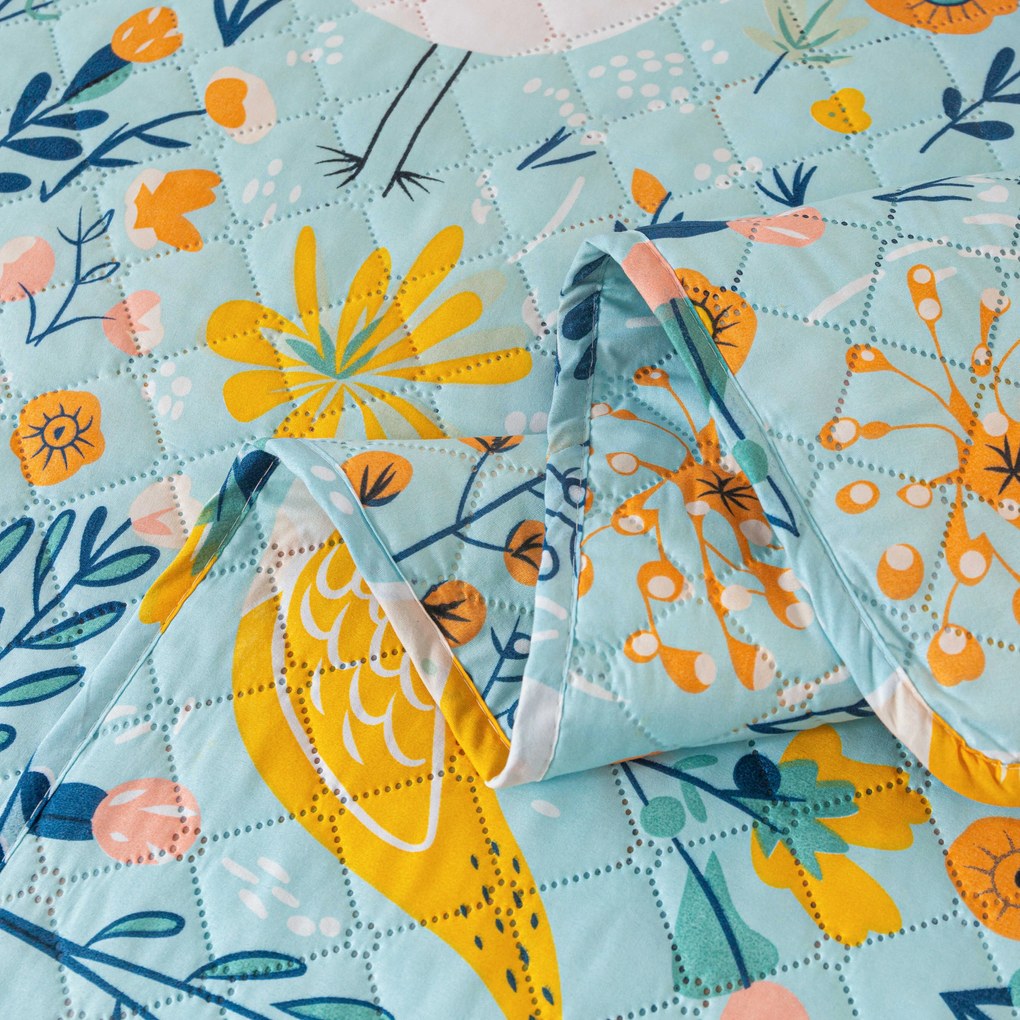 Prehoz na posteľ SPRING TWEET, farebný Rozmer: 220 x 240 cm