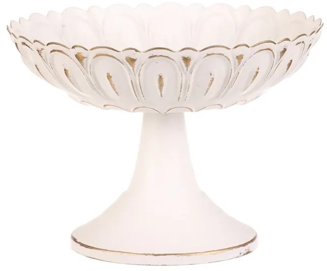 BONTEC Misa kovová - na stojane, 15 cm, aranžovacia, biela Farba: Biela