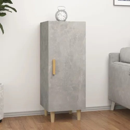 vidaXL Komoda betónovo sivá 34,5x34x90 cm spracované drevo-