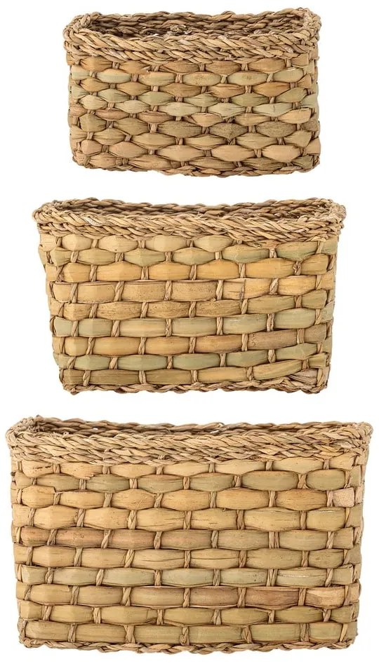 Košíky z morskej trávy v súprave 3 ks 26x16x16 cm Ramon – Bloomingville