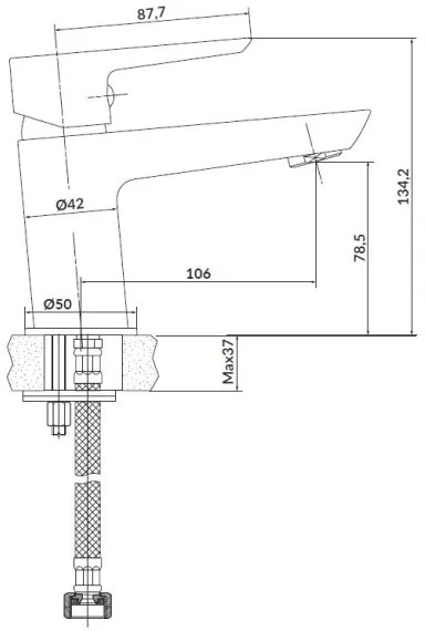 Cersanit S952-004 sprchová sada + umývadlová batéria MILLE, lesklý chróm