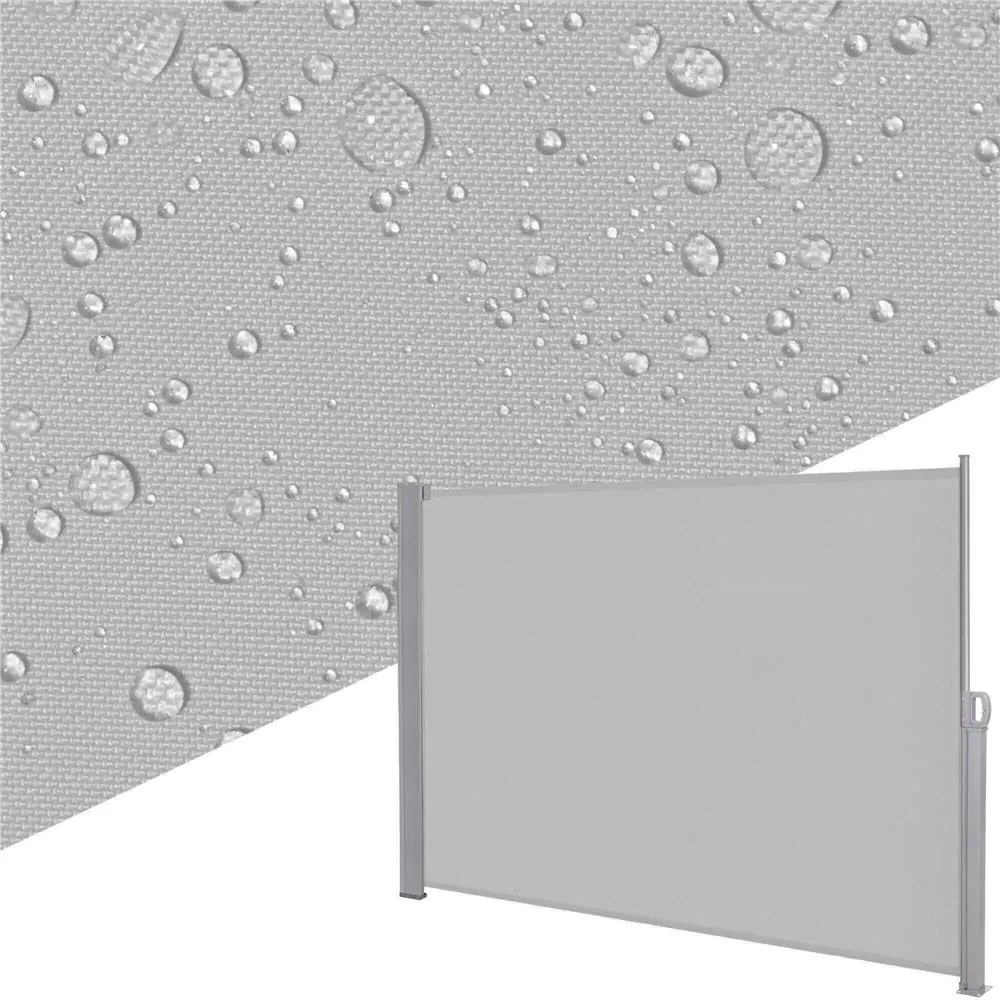 Bočná markíza 180 x 350 cm SPRINGOS AW0006 - sivá