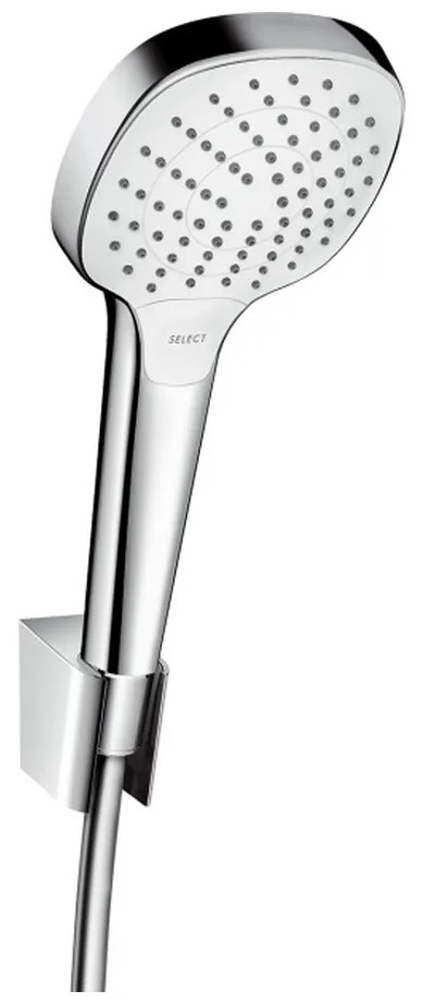 Hansgrohe Croma Select E, sprchový set 110 Vario s hadicou 1600 mm, biela/chrómová, HAN-26413400