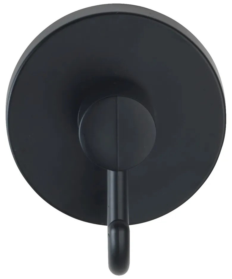 Súprava 2 čiernych nástenných háčikov na uterák Wenko Vacuum-Loc® Pavia