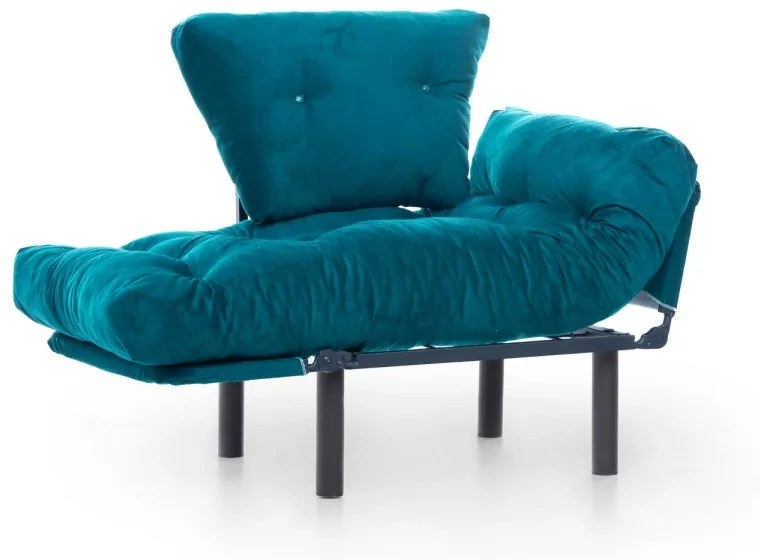 Kreslo Nitta petrolejovo modré