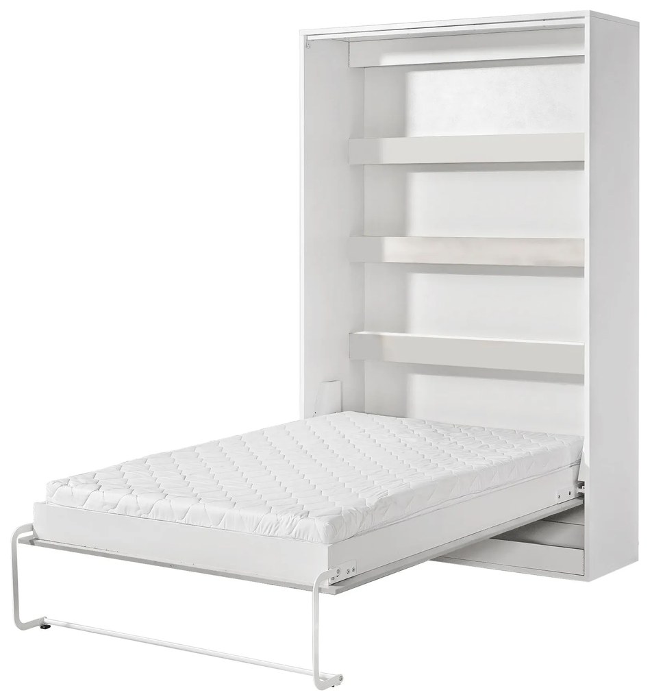 Sklápacia posteľ 120 Perfecto I (biela + biela + biela) (vertikálna) (bez osvetlenia). Akcia -20%. Vlastná spoľahlivá doprava až k Vám domov. 1128885