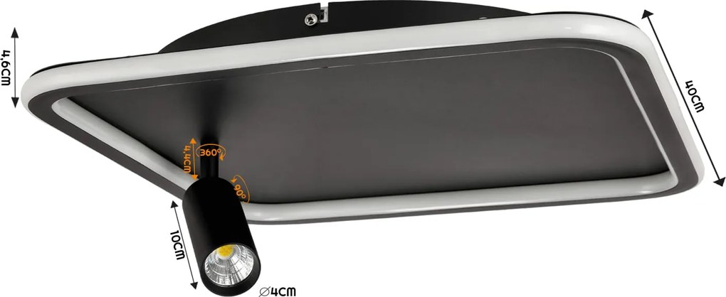 BERGE LED stropné svietidlo VANCOUVER 80W