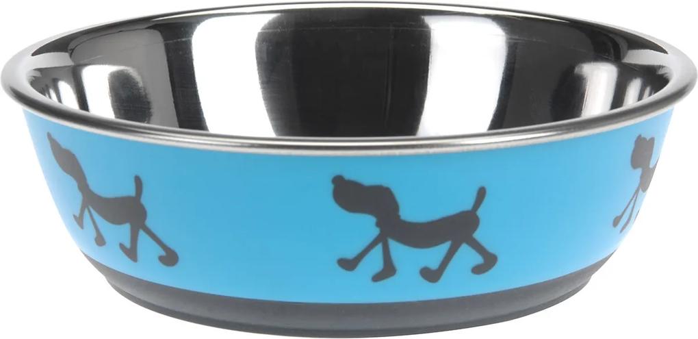 Miska pre psa Doggie treat modrá, pr. 17,5 cm