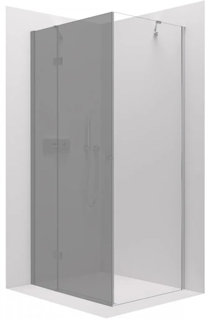 CERANO Cerano, pevná sprchová zástena pre dvere Marino a Volpe 80x190 cm, 6mm číre sklo, chrómový profil, CER-CER-420255
