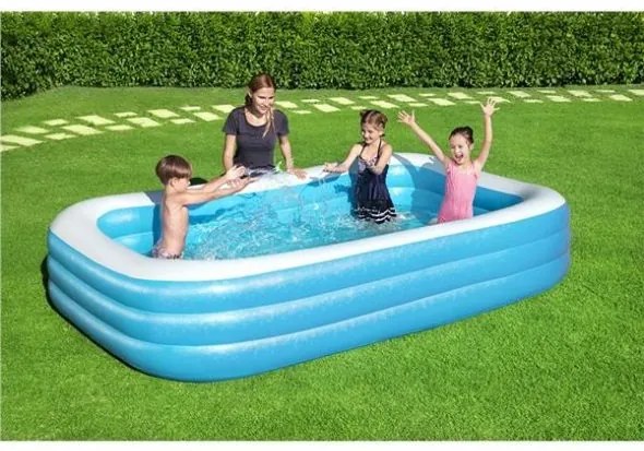 BESTWAY Rodinný nafukovací bazén Bestway 305x183x56 cm modrý