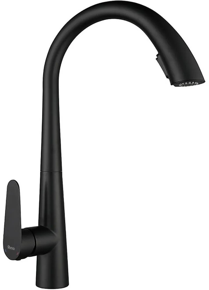 Rea Ross, stojanková drezová batéria h-430, čierna matná, REA-B5313