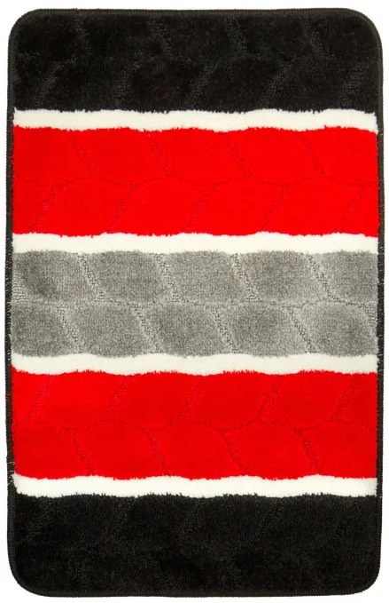 Sada kúpeľňových koberčekov FANO červená / sivá
