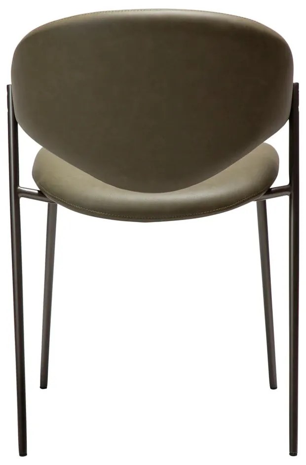Khaki jedálenská stolička z imitácie kože Zone – DAN-FORM Denmark