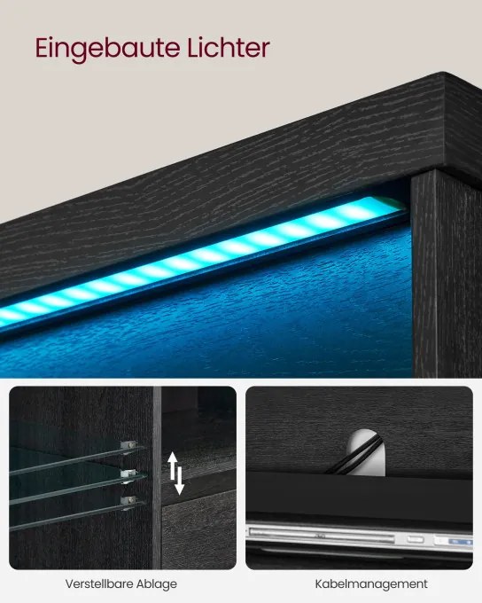 Stolík pod televízor s LED osvetlením LTV331T21