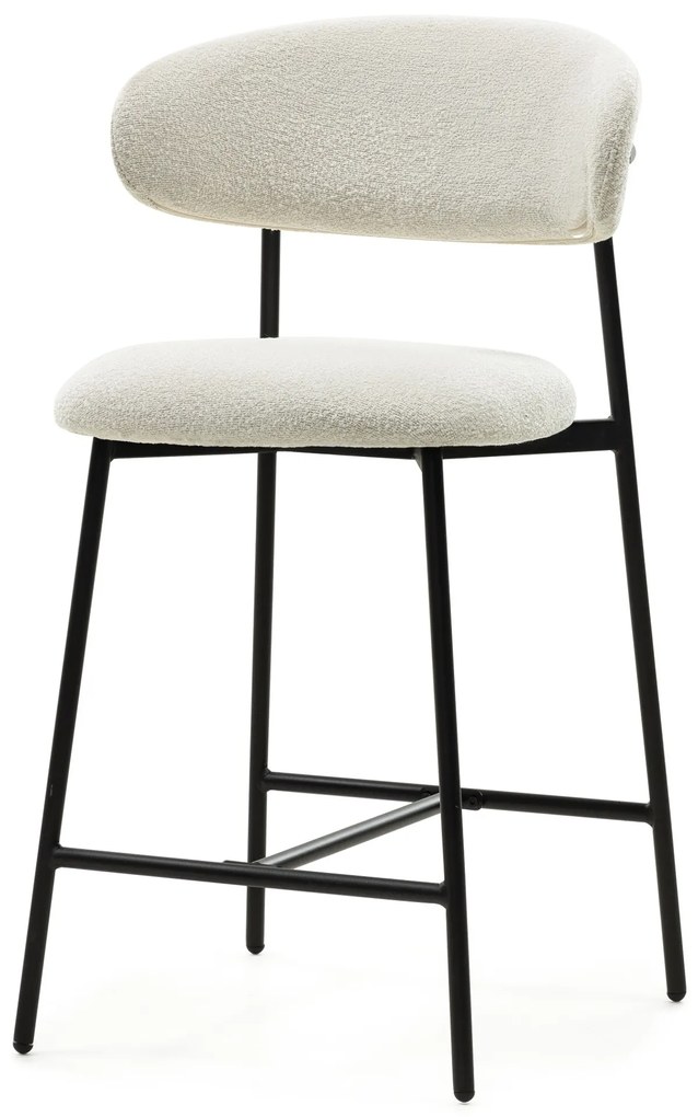 Barová židle Fresno boucle krémová