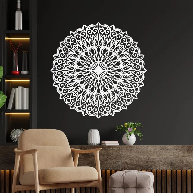 Elegantná mandala na stenu | Štýlová drevená dekorácia pre moderný interiér | SENTOP HDF0251-akcia20