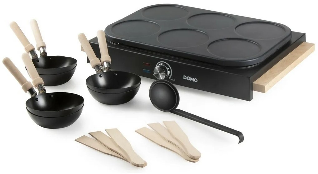 DOMO DO8719W elektrická fritéza a WOK, 2v1